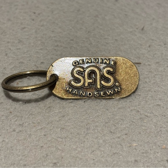 Vintage SAS Brass Keychain Genuine Handsewn Logo Advertisement Charm Lot of 5 - Picture 2 of 4